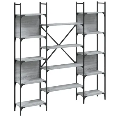 Obrázek produktu pro VidaXL 838861, Šedá, Dub, Ocel, Dřevo, 20 kg, 1555 mm, 240 mm