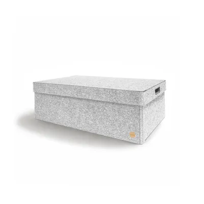 Produktbild von Aufbewahrungsbox CLASSIC Filz 65 x 48 x 22 cm mit Deckel in hellgrau meliert