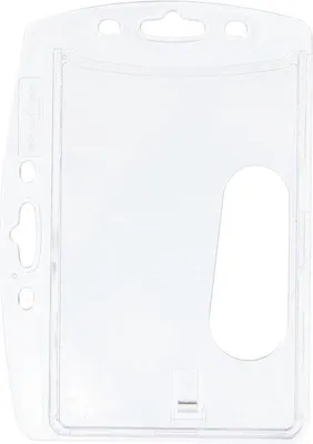 Produktbild von Famanu Kartenhalter 54 x 85 mm transparent - Verpackung 10 Stück