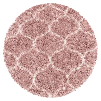 Obrázok produktu pre Carpetsale24 Koberec s vysokým vlasom do obývacej izby, škandinávsky dizajn, moderný shaggy, jemný, mäkký a pohodlný, rozmery: 80 cm, okrúhly
