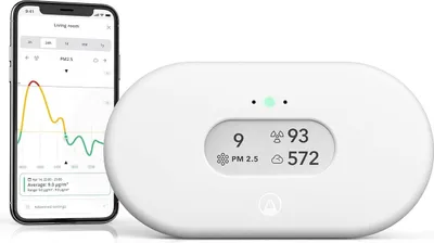 Obrázok produktu pre Airthings View Plus inteligentný domáci multi-senzor Káblové a bezdrôtové pripojenie Bluetooth/Wi-Fi