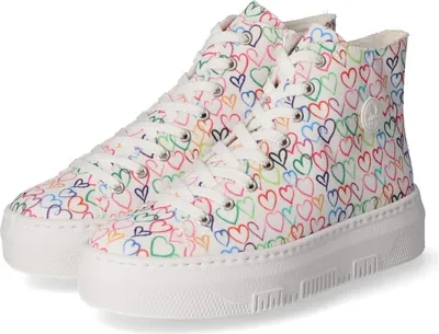 Produktbild von Rieker Damen High Sneaker Weiß Textil Größe: 40