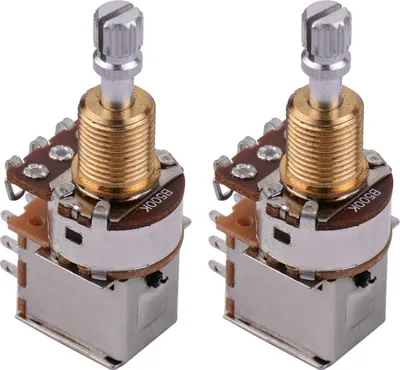 Obrázek produktu pro Push -Push -Potenciometr, Elektrická kytara -Bass -Potenciometr 2ks Split Shaft Potentiometer, Premium Copper Material