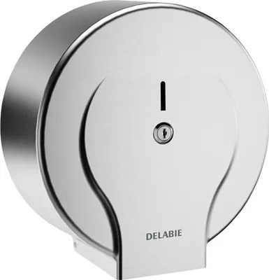 Produktbild von Delabie WC-Papierhalter f. Papierrolle 400m Edst. 1.4301 sat.