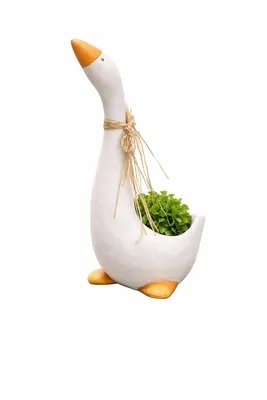 Immagine prodotto di Vaso decorativo a forma di oca, altezza 42,5 cm