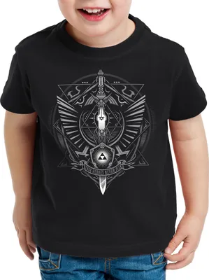 Produktbild von style3 Wappen Kinder T-Shirt link gamer