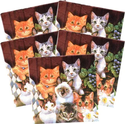 Produktbild von 100 Blatt Papier Servietten Tissue Servietten Decoupage Dekoration Festliche Partybedarf 33x33cm