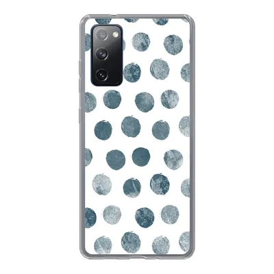Produktbild von MuchoWow® Handyhülle Schutzhülle Hülle für Samsung Galaxy S20 FE Polka dots - Grau - Weiß Silikon Softcase Handy Hülle - Abdeckung