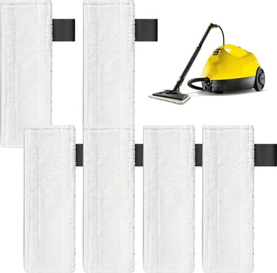 Produktbild von 6 Stück Ersatztücher für Kär-cher Dampfreiniger für Kär-cher Mikrofaser Bodentücher Passend für Kär-cher Easyfix Modelle SC1, SC2, SC3, SC4, SC5 Mikrofaser Tuchset für Kär-cher