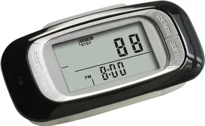 Produktbild von 3D-Schrittzähler zum Gehen mit Clip, genauer Schrittzähler für Fitness, Gehstrecke, Meilen/km, Kalorienzähler