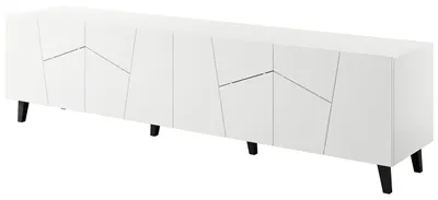Produktbild von TV Lowboard NETA weiß 200cm breit 52cm hoch 42cm tief matt