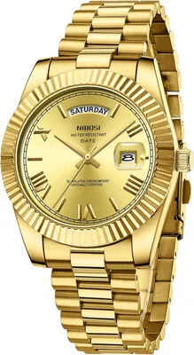 Produktbild von Herrenuhr Analoge Quarzuhr Edelstahl Armbanduhr für Herren Wasserdicht Business Casual Klassische Uhr mit Tages- und Datumsanzeige