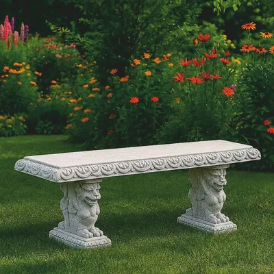 Produktbild von Casa Padrino Barock Beton Gartenbank Grau 158 cm - Barock Garten Möbel - Italy