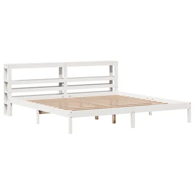 Obrázok produktu pre Posteľ bez matraca biela 180x200 cm masívna borovica