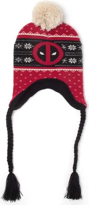 Produktbild von Marvel Deadpool Laplander Strickmütze Logo