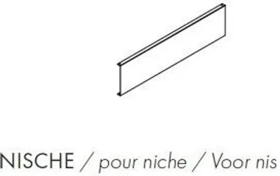 Produktbild von Hoesch Muna Aluminiumschürze für Duschwanne Nische weiß - 697501