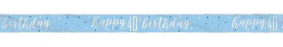 Obrázek produktu pro Banner modrý a stříbrný číslo 40