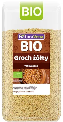 GROCH ŻÓŁTY BIO 400 g - NATURAVENA