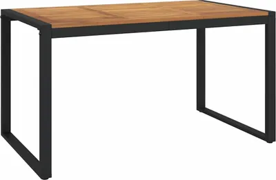 Obrázek produktu pro vidaXL Zahradní stůl s nohami ve tvaru U 140×80×75 cm masivní dřevo akácie