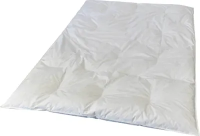 Produktbild von Bettdecke Feder Daune Oberbett 135x200cm Baumwolle Natur Hotel Pension Steppdecke