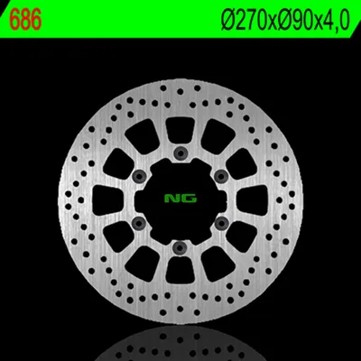 Image de NG BRAKES Bremsscheibe rund starr
