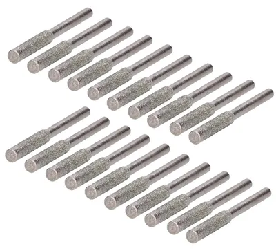 Productafbeelding van Diamantvijlen voor kettingzagen, 20 stuks, 4 mm, geschikt voor tuinieren en houtbewerking