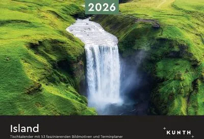 Zdjęcie produktu dla Islandia - Kalendarz biurkowy KUNTH 2026