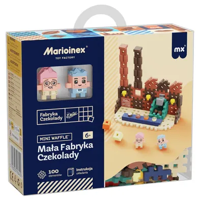 Image de Marioinex Mini Waffle Wedel Petite chocolaterie 100 pièces - blocs de construction