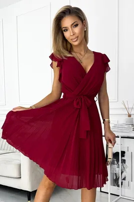 Produktbild von Kleid NUMOCO POLINA 374-2 ROT Größe: L