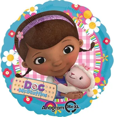 Produktbild von Amscan Folienballon mit Doc Mcstuffins Motiv, rund, 18 Zoll (45 cm) Durchmesser