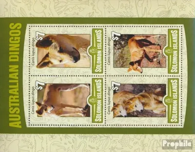 Produktbild von Briefmarken Salomoninseln 2016 Mi 3606-3609 Kleinbogen (kompl. Ausg.) postfrisch Australische Dingos