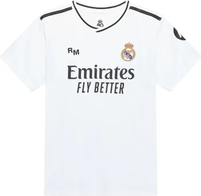 Produktbild von Real Madrid Heimtrikot für Kinder - Größe 140 / 10 Jahre - Real Madrid Fußballtrikot weiß - Offizielles Fanprodukt