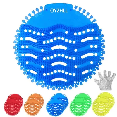 Urinal Screen 10er-Pack, Spritzschutz, 5 Düfte, 30 Tage Duft