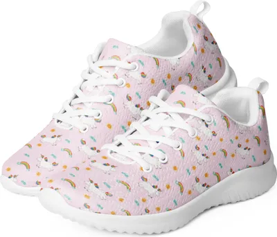 Produktbild von Mr. & Mrs. Panda Sneaker Damen Einhorn Happy Größe 42 - Rosa - Geschenk, glücklich, Lebensfreude, Witzig, Fröhlich, Einhörner, Trainingsschuh, Frauen, Turnschuh, Unicorn