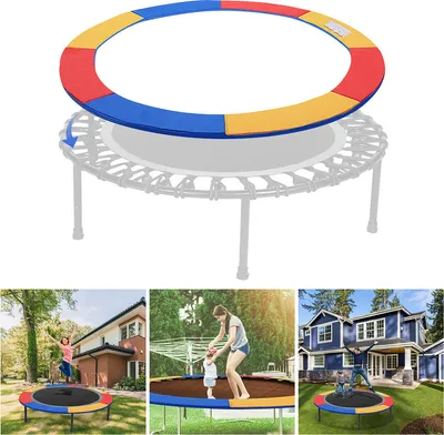Immagine prodotto di EINFEBEN copertura bordi per trampolino, accessori per trampolino, copertura per molle Ø 244 cm, protezione bordi, tappetino di sicurezza, resistente ai raggi UV, colorato
