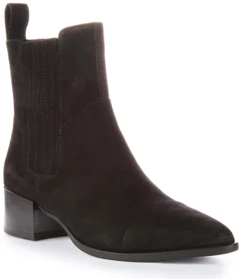 Produktbild von Vagabond Marja Frauen Wildleder Leder Chelsea Stiefel Mit Spitzem Zehe Schwarz – 3 Großbritannien - 36 EU - 6 US / Schwarz