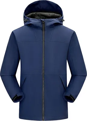 Produktbild von Herren Outdoorjacke Warm Gefš¹ttert Wasserdicht Parka Army Mantel Winterjacke, NAVY M