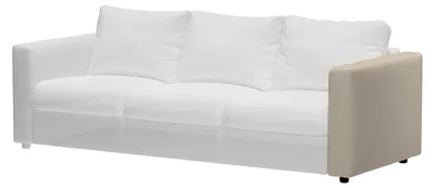 Produktbild von Dekoria Bezug für Vimle Armlehne, beige, 15 x 93 x 61 cm