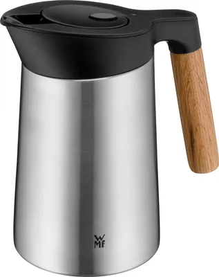 Produktbild von WMF 32.0101.7951, Karaffe, 0,6 l, Schwarz, Edelstahl, Edelstahl, Kunststoff, 12 h