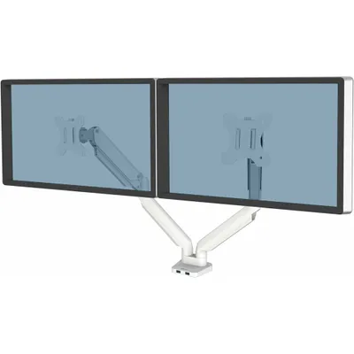 Produktbild von Fellowes Platinum Series Doppel Monitorarm weiß