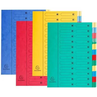 Immagine prodotto di Exacompta 5124E Cartella organizer dorso armonico 24 scomparti A4 verde