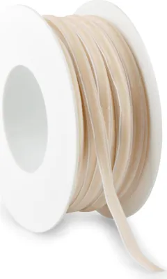 Produktbild von Samtband "Velvet" creme 18mm 20m 3634-18-20-158