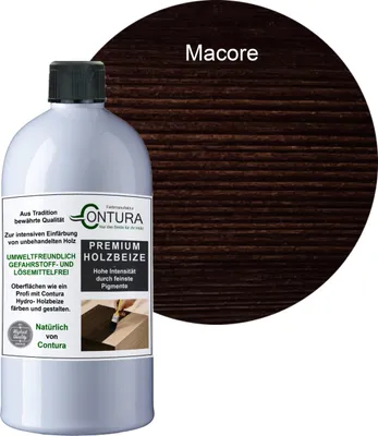 Produktbild von Contura 500ml. Holzbeize Wasserbeize Möbel Farbe - Macore