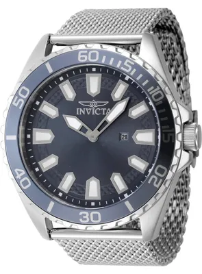 Produktbild von Invicta Pro Diver 46901 Herrenuhr - Quarzwerk - Edelstahl mit blauem Zifferblatt - 46 mm