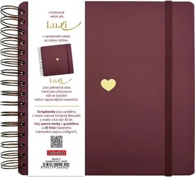 Image de Scrapbook Luxi Lamino bordeaux