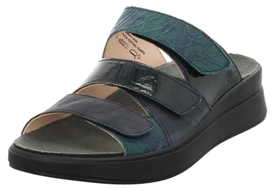 Produktbild von Think! Damen Meggie chromfrei gegerbte Leder Pantolette 3-000444, Petrol/Kombi 8
