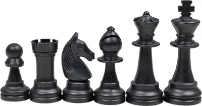 Produktbild von Staunton Schachfiguren Nr. 6, Creme und Schwarz (König 96 mm)