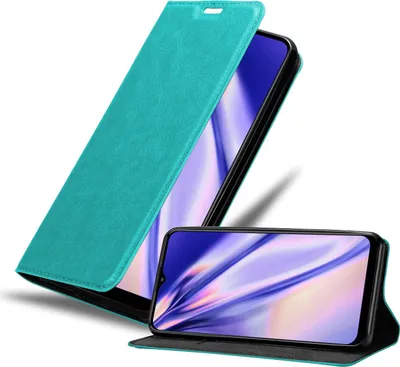 Produktbild von Cadorabo Hülle für Motorola MOTO E20 / E30 / E40 Schutz Hülle in Türkis Handyhülle Etui Case Cover Magnetverschluss