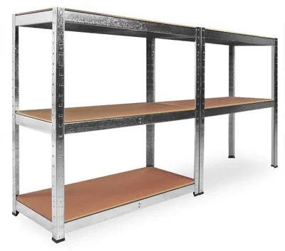 Aufbewahrungsregal, verzinktes Metall, 5 Böden, 90x40x180 cm, 875 kg