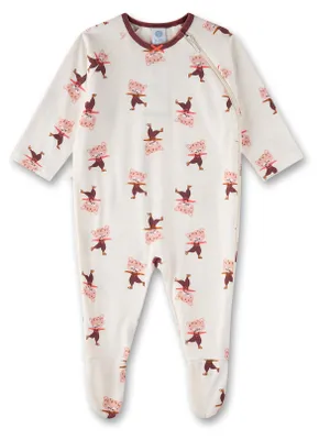 Produktbild von Sanetta Baby-Strampler beige Katze 74